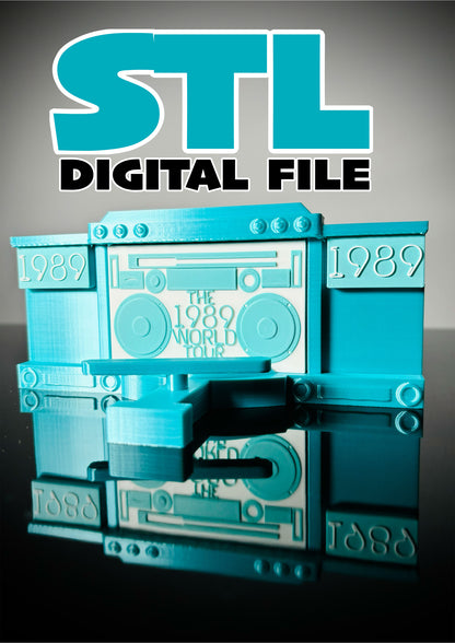 STL DIGITAL FILE 1989 World Tour Mini Replica CD & Vinyl Stand for 3d printing