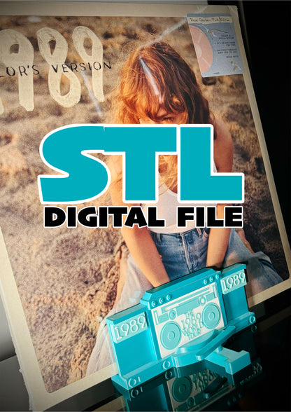 STL DIGITAL FILE 1989 World Tour Mini Replica CD & Vinyl Stand for 3d printing